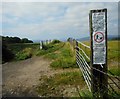 NS3278 : Notices at the start of the path by Richard Sutcliffe