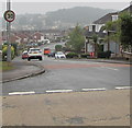 ST3090 : Misty view towards Brynglas in late Summer, Newport by Jaggery