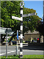 SO9527 : Fingerpost in Bishops Cleeve by Mr Red