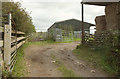 SX7356 : Barns near Christone Cross by Derek Harper