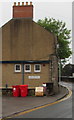 SO3700 : Red and yellow below five chimney pots, Usk, Monmouthshire by Jaggery