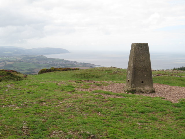 Beacon Hill trig point near Bicknoller