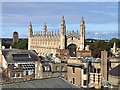 TL4458 : A skyline view of King's College Chapel in Cambridge by Richard Humphrey