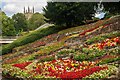 SK2521 : Flower beds at Stapenhill Gardens by Oliver Mills