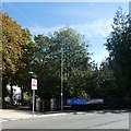 SY6890 : Covid-19 banner outside Borough Gardens, Dorchester by David Smith