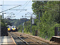 SE3418 : Azumas passing at Sandal and Agbrigg station by Stephen Craven