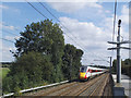 SE3418 : Azuma passing Sandal and Agbrigg station by Stephen Craven