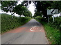 SO3711 : End of the 30 zone beyond the northern edge of Llanarth, Monmouthshire by Jaggery