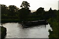 SJ3731 : Llangollen Canal at Frankton junction, sunset light by Christopher Hilton