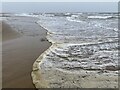 SS7781 : Spring tide at Kenfig Sands by Alan Hughes