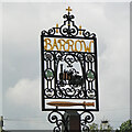 TL7663 : Barrow village sign by Adrian S Pye