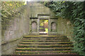 SK4635 : Garden Gateway at Risley Hall, Derbyshire by Andrew Tryon