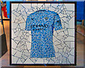 SJ8398 : 50 Windows of Creativity #27, Football Shirt Mosaic by David Dixon