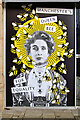 SJ8398 : 50 Windows of Creativity #21, Manchester's Queen Bee by David Dixon