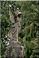 NY9863 : Stone Angel at Corbridge Cemetery, Northumberland by Andrew Tryon