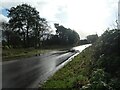 SJ9638 : Temporary flooding on Cresswell Road by Christine Johnstone