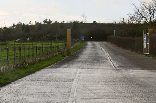 Entrance to Skip hire firm