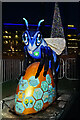 SJ8097 : Bee in the City #91, Blue Bee-ter at MediaCityUK by David Dixon