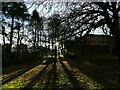 SE2443 : Christmas day in St Giles churchyard by Stephen Craven