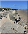 NJ2270 : Anti-tank blocks, Lossiemouth, Morayshire by Claire Pegrum