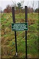 SO8173 : Old sign at former Burlish Park Golf Course, Zortech Avenue, Kidderminster, Worcs by P L Chadwick