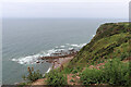 NO7047 : SW view of clifftop vegetation near Cuthile Harbour by Andrew Diack