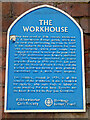 SO8276 : Blue plaque on a former workhouse, Kidderminster by Chris Allen