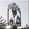 TM2162 : Ashfield cum Thorpe village sign by Adrian S Pye