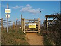 TF1307 : Heavy plant crossing sign at Maxey Quarry by Paul Bryan