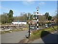 NY4754 : Signpost, Great Corby by Adrian Taylor