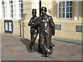 SD2878 : The Laurel and Hardy statue, Ulverston by Adrian Taylor