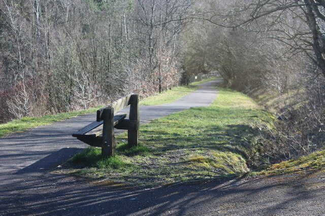 Path down to Bargoed Gauging Station