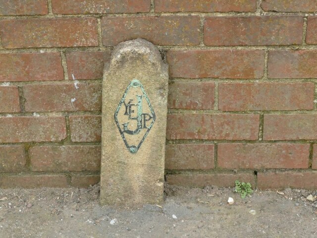 Utility marker post, Church Street, Gildersome