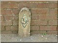 SE2429 : Utility marker post, Church Street, Gildersome by Stephen Craven