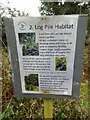 SP8901 : 2. Log Pile Habitat Notice at Boug's Meadow by David Hillas