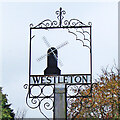 TM4469 : Westleton village sign by Adrian S Pye