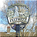 TL7190 : Feltwell village sign by Adrian S Pye