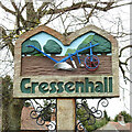 TF9616 : Gressenhall village sign by Adrian S Pye