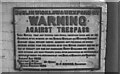 O1634 : Warning against Trespass  1968 by Alan Murray-Rust