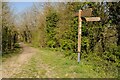 SO7462 : Footpath sign on the Worcestershire Way by Philip Halling