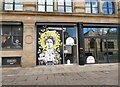 SJ8398 : 50 Windows of Creativity #21, Manchester's Queen Bee by Gerald England