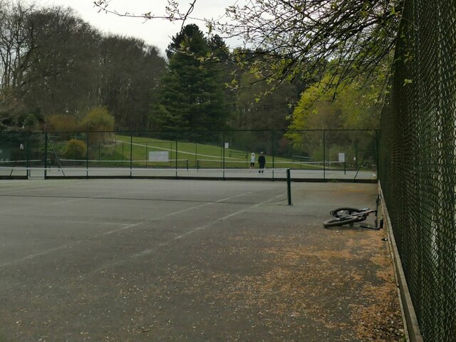 Tennis courts in The Hollies