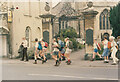 ST7598 : Walkers on Long Street - Dursley, Gloucestershire by Martin Richard Phelan