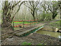 TM0880 : Narrow gauge railway bridge over the River Waveney by Adrian S Pye