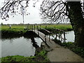 TM3390 : Footbridge over the River Waveney to Outney Common by Adrian S Pye