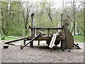 NZ0831 : Play equipment in Hamsterley Forest by Oliver Dixon