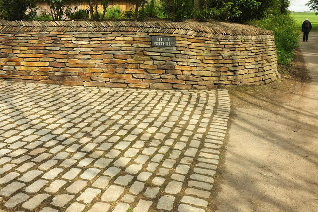 Paving and wall, Porthilly