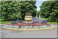 TQ1877 : Circular flower bed at end of the Broad Walk, Kew Gardens by Martin Tester