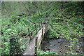 NZ4245 : Footbridge over Hawthorn Burn by Andy Waddington