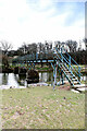 NY6104 : Footbridge over the Lune towards Tebay by Andy Waddington